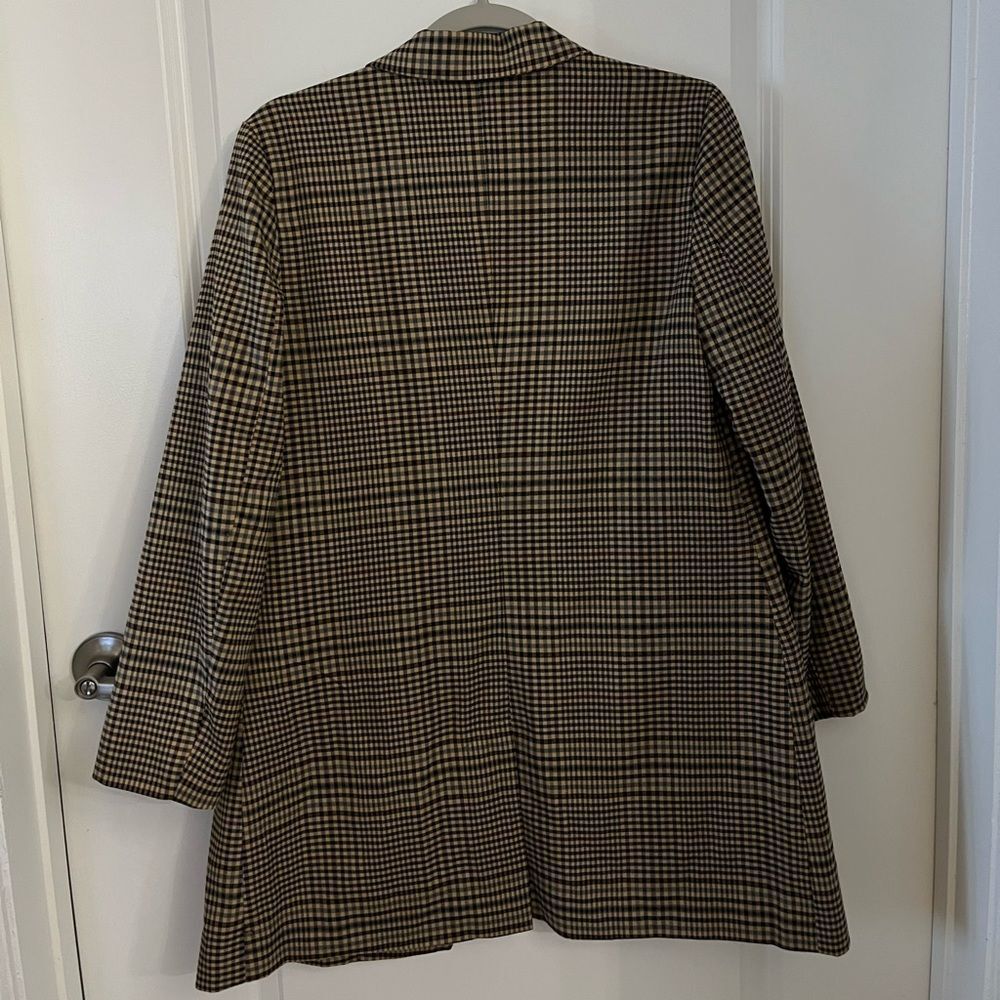 BB DAKOTA by Steve Madden Checking Up longline plaid blazer - Picture 8 of 8